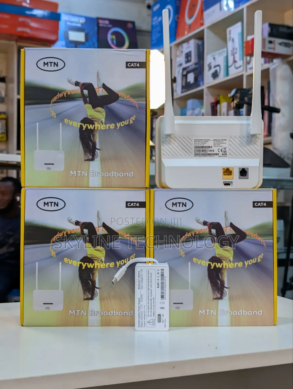 New Cat 4 Broadband Universal Power Bank MTN Router.