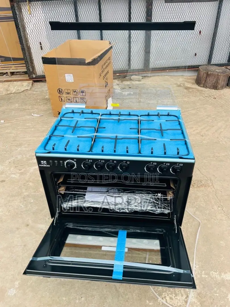 Sealed in Box Nasco 5 Burner Gas Cooker With Oven Grill