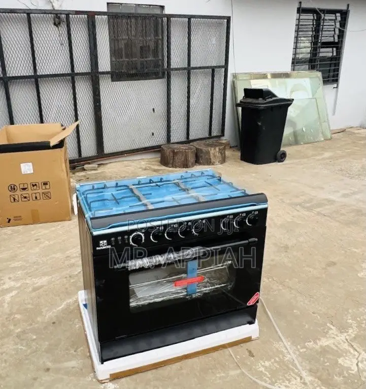 Shop Unique Nasco 5 Burner Gas Cooker With Oven Grill(Black)