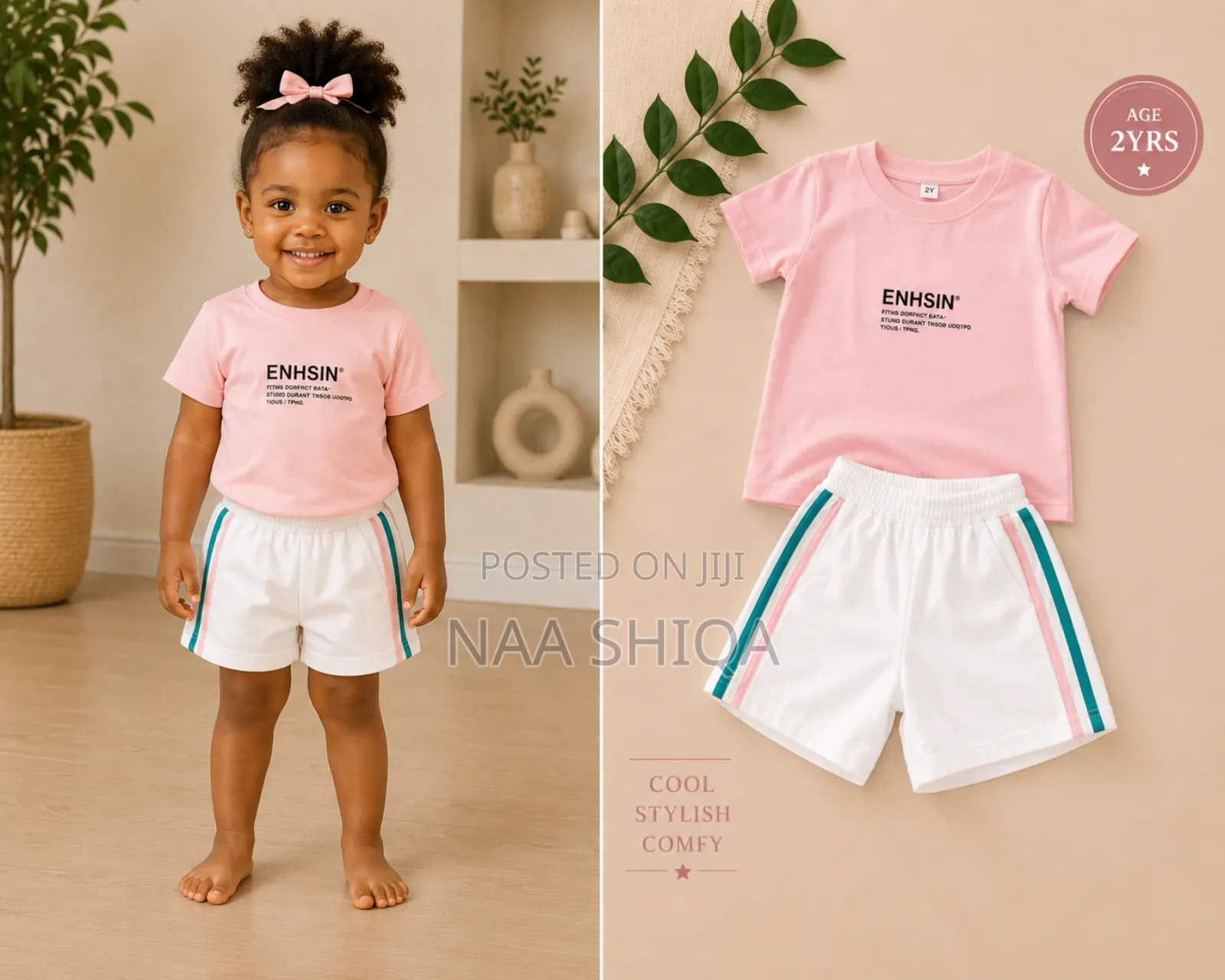 2yrs- 2 Piece Casual Kids Clothing Set- Girl