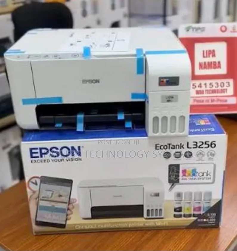 Epson EcoTank L3256 A4 Wi-Fi Ink Tank Printer, Borderless Printing
