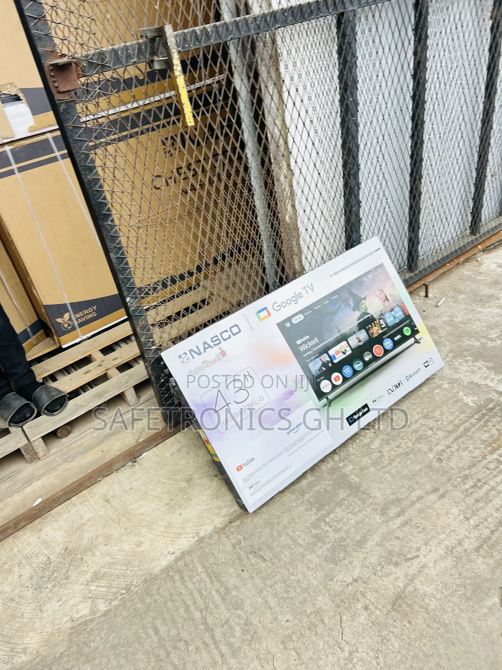 Newly Approved Nasco 43 Inch Frameless Smart Android TV NAS-B43FBFL-G