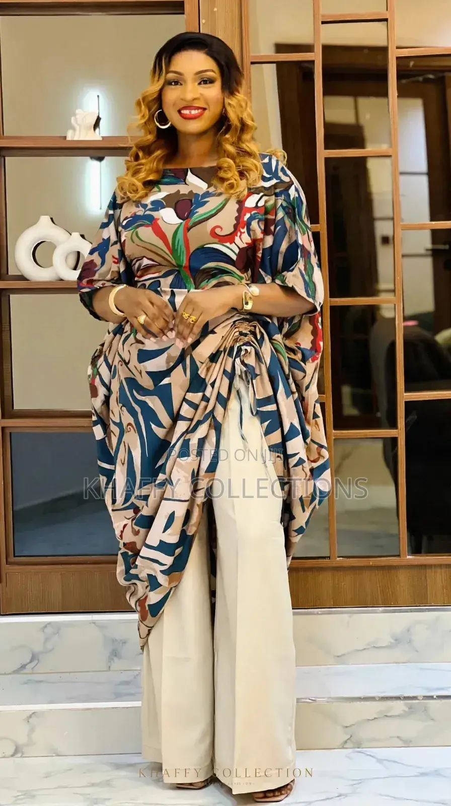 Chic Boubou+ Wide Leg Pants Set