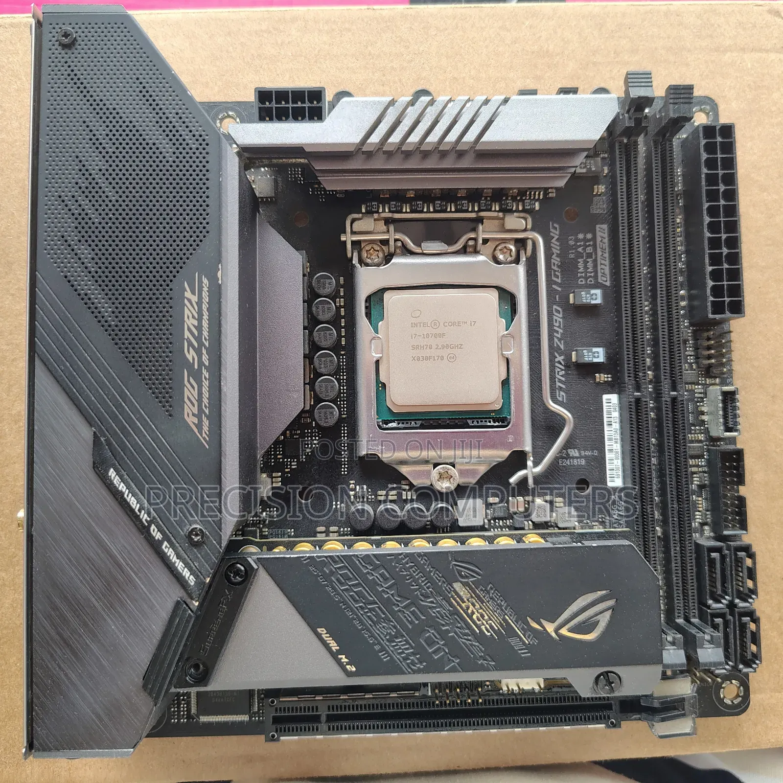 Intel I7 10th Gen + ASUS Z490-I Itx Board