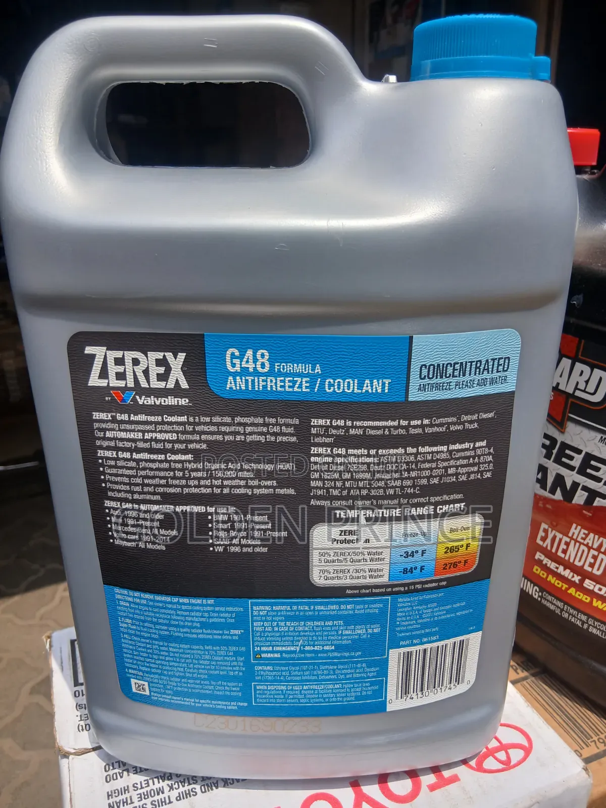 Anti-Freeze Blue Coolant MINI-COPPER/BMW/VOLVO/BENZ