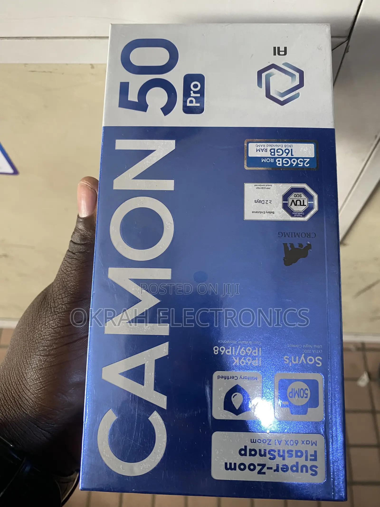 New Tecno Camon 50 Pro 256 GB Black