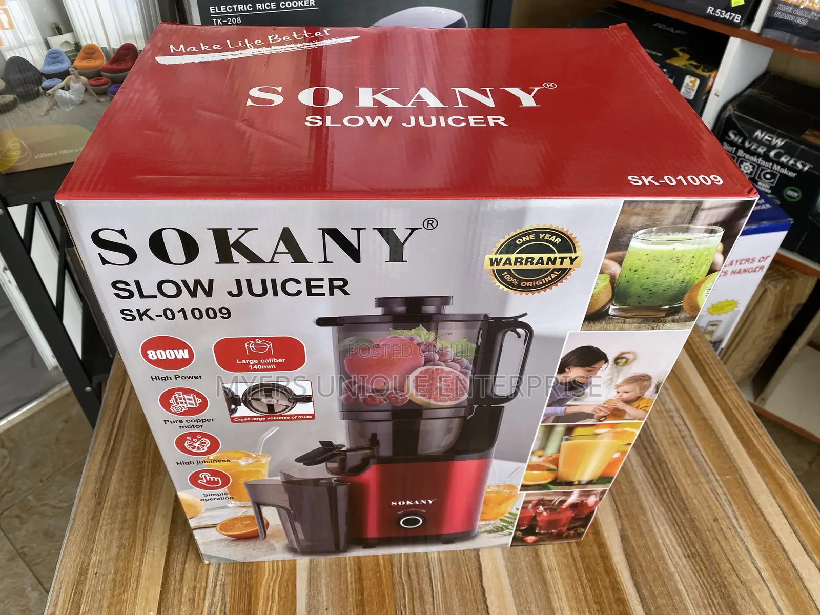 Sokany Slow Juicer for Fruits Veggies and Greens