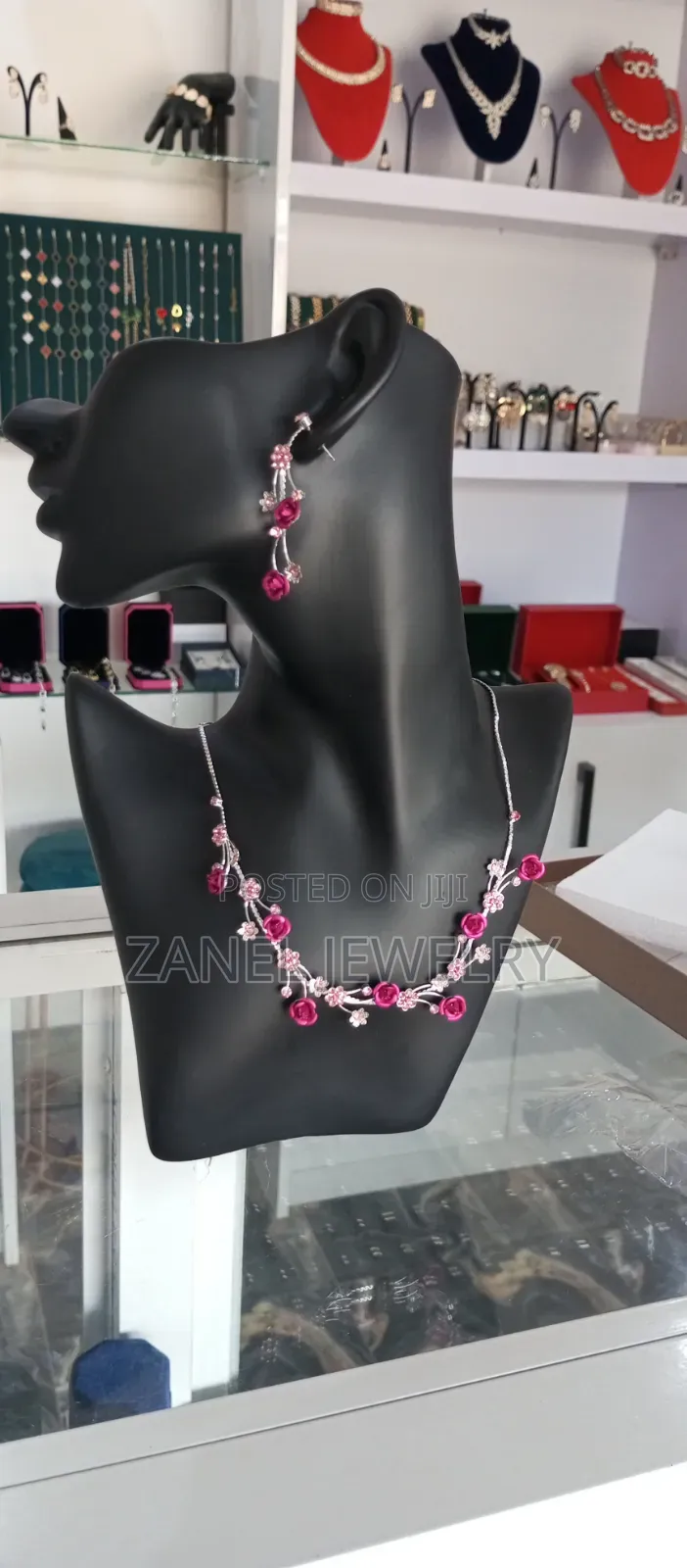 Colourful Necklace and Earrings