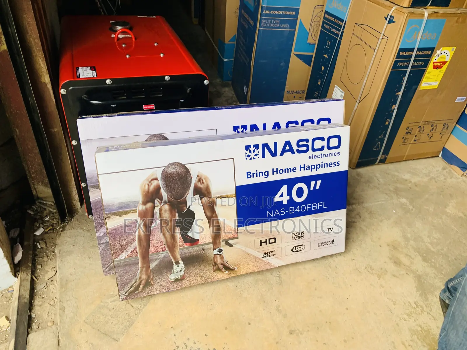 Brabd New Slim Black Nasco 40”FHD Satellite TV