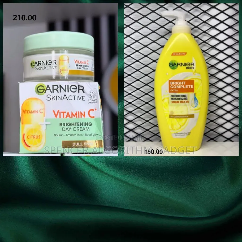 Garnier Vitamin C Face Cream and Body Lotion