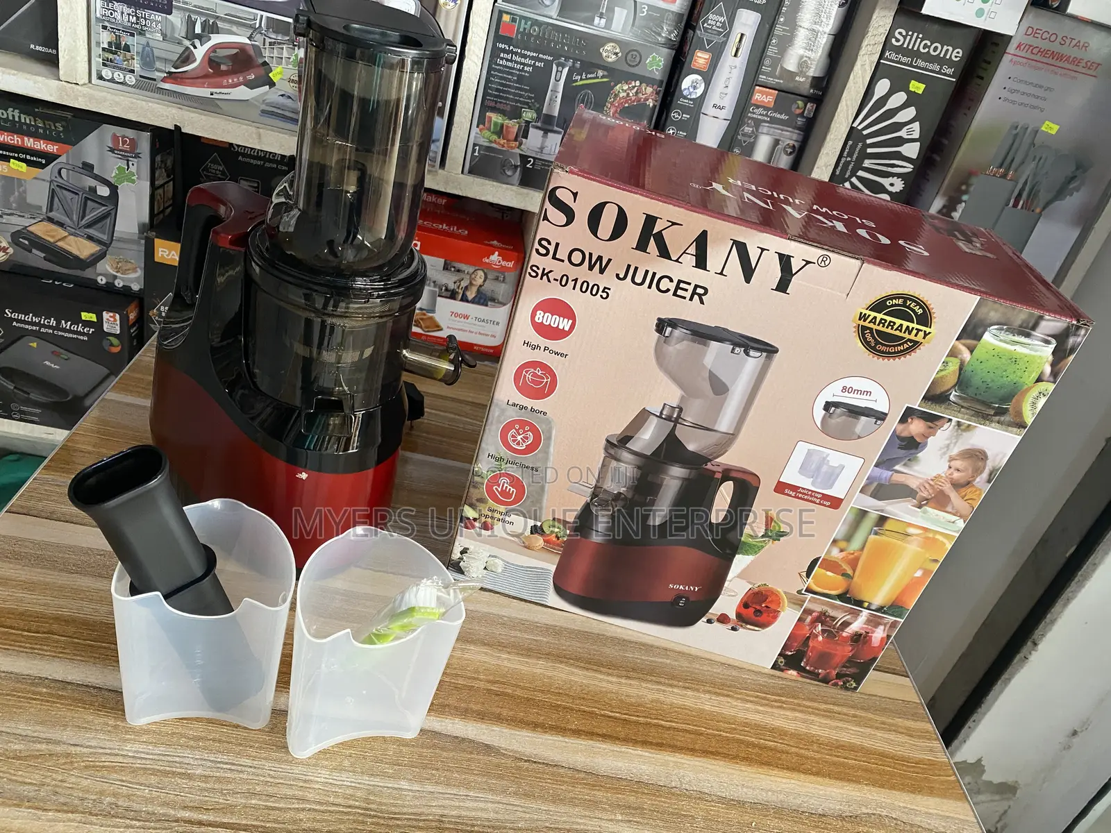 Sokany Power Slow Juicer for Juice Bars and Homes
