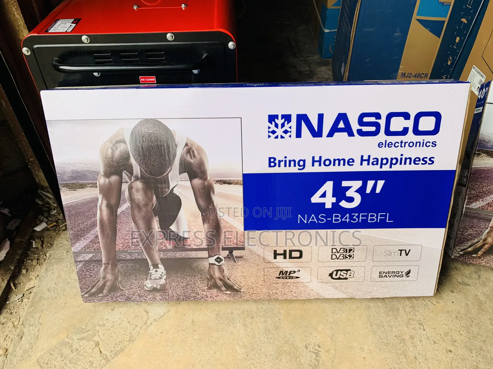 Ultra Modern Nasco 43” TV FHD Satellite