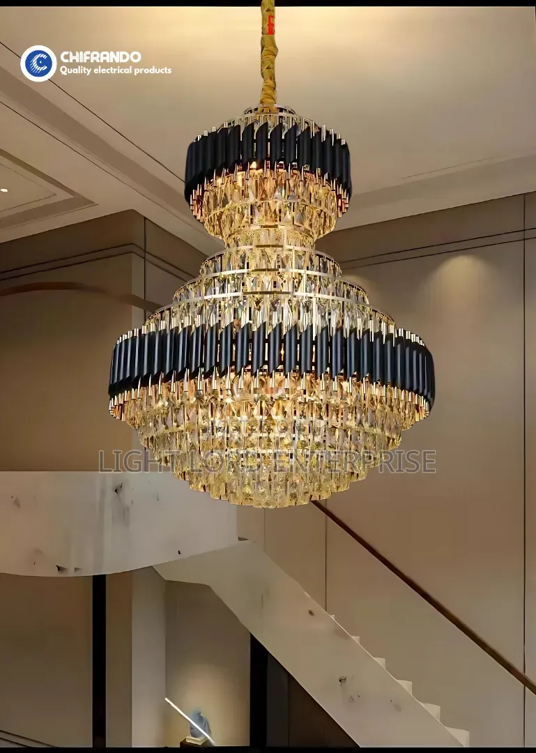 Rose Head Chandelier Light 2layers 800mm