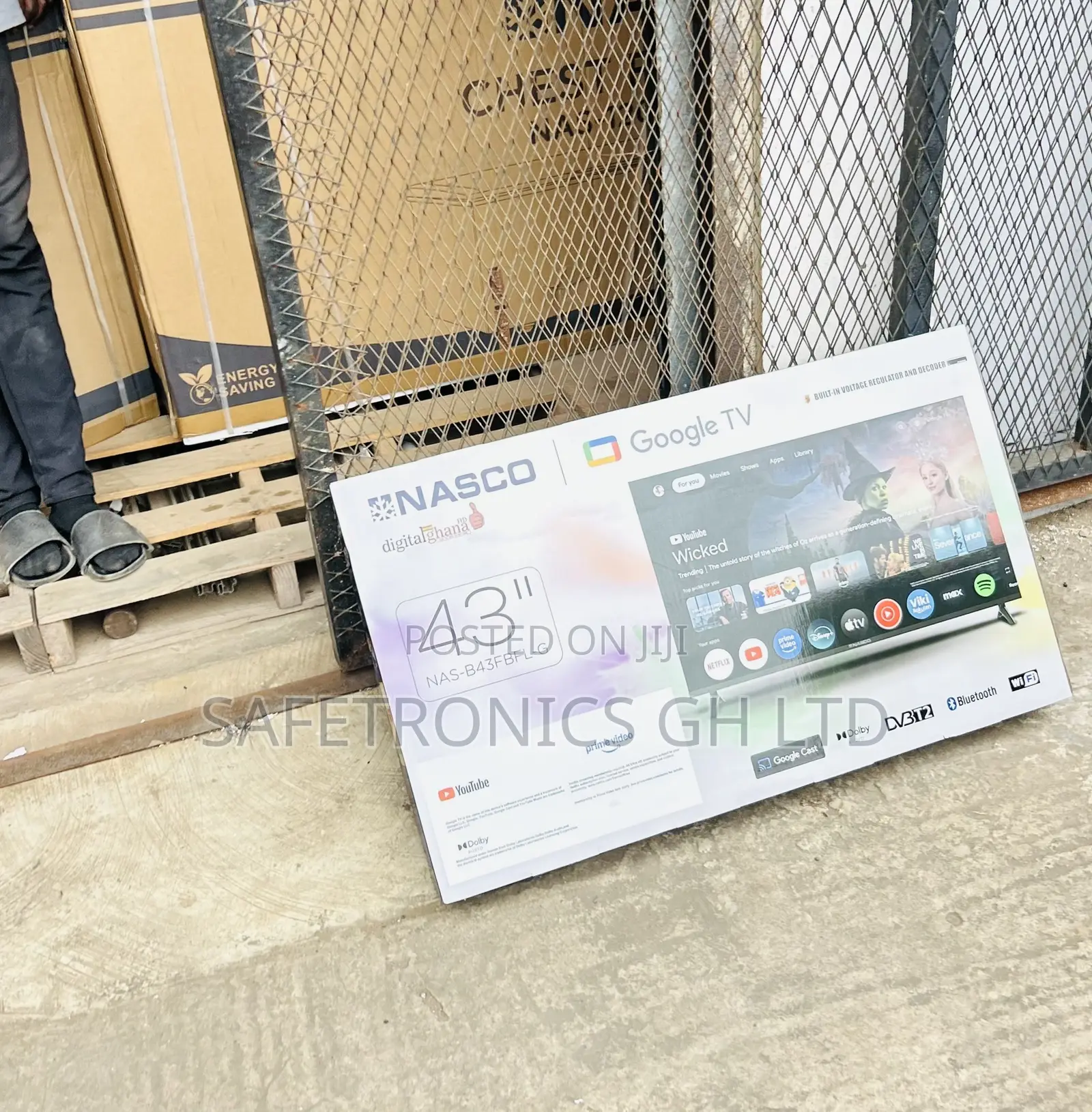 Most Quality Nasco 43′′ Full HD Smart LED TV NAS-J43FBFL-And