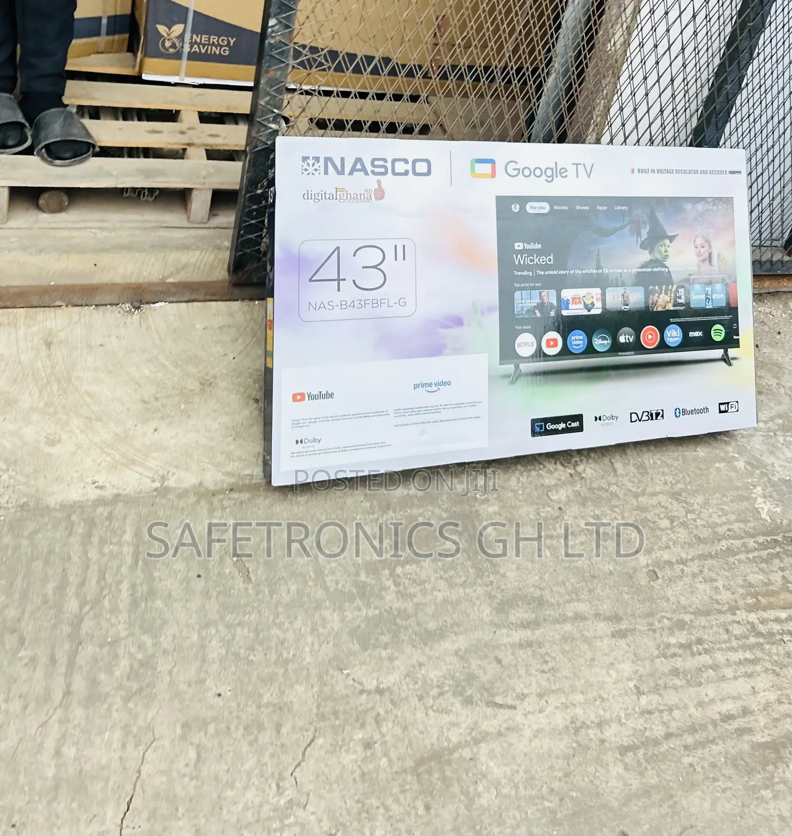 High Quality Nasco 43′′ Full HD Smart LED TV NAS-J43FBFL-And