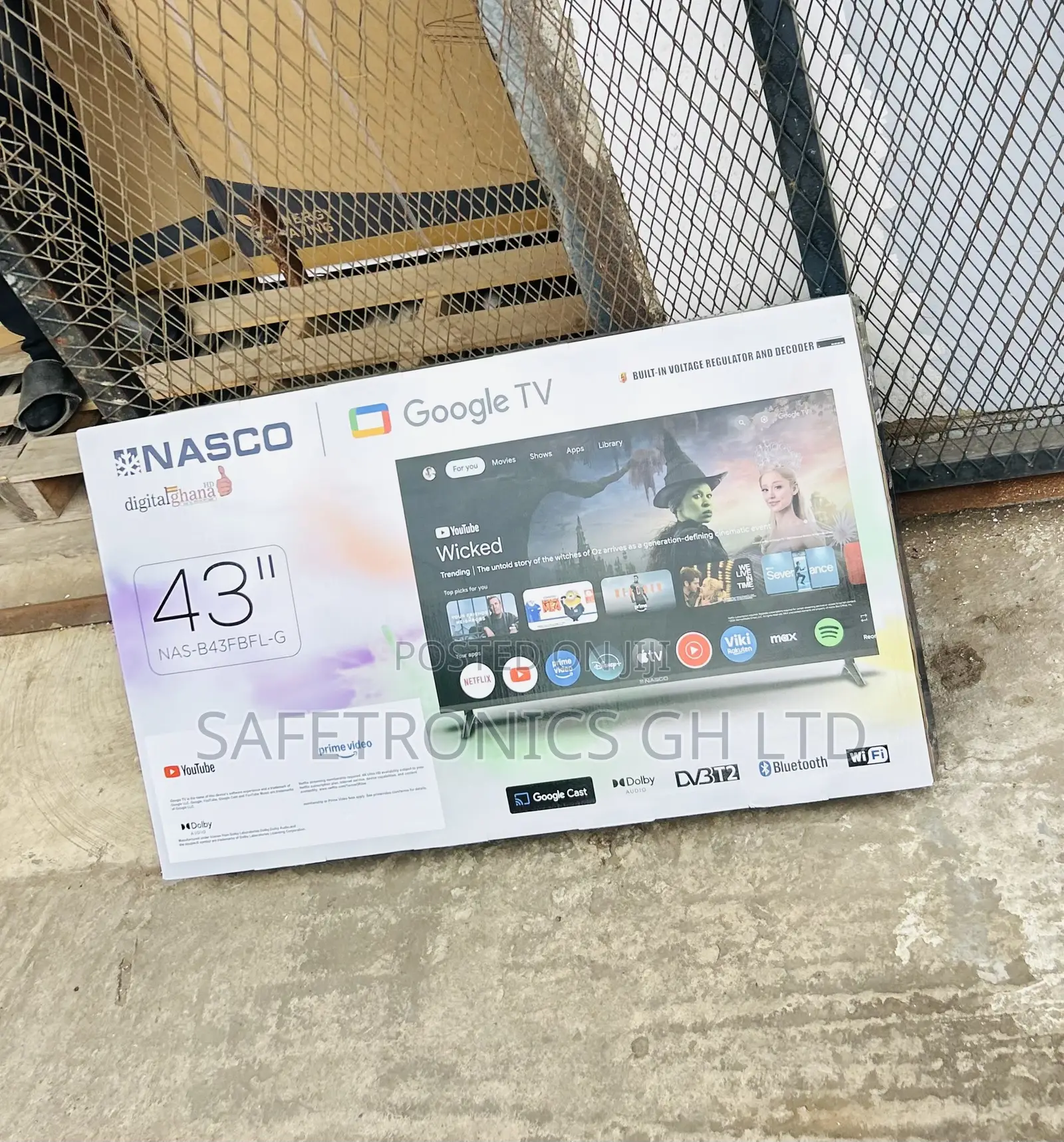 High Quality Nasco 43′′ Full HD Smart LED TV NAS-J43FBFL-And