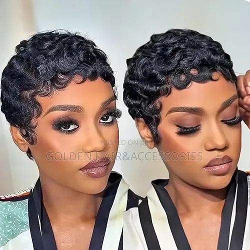 Chioma Hair 💯human Hair Pixie Cut