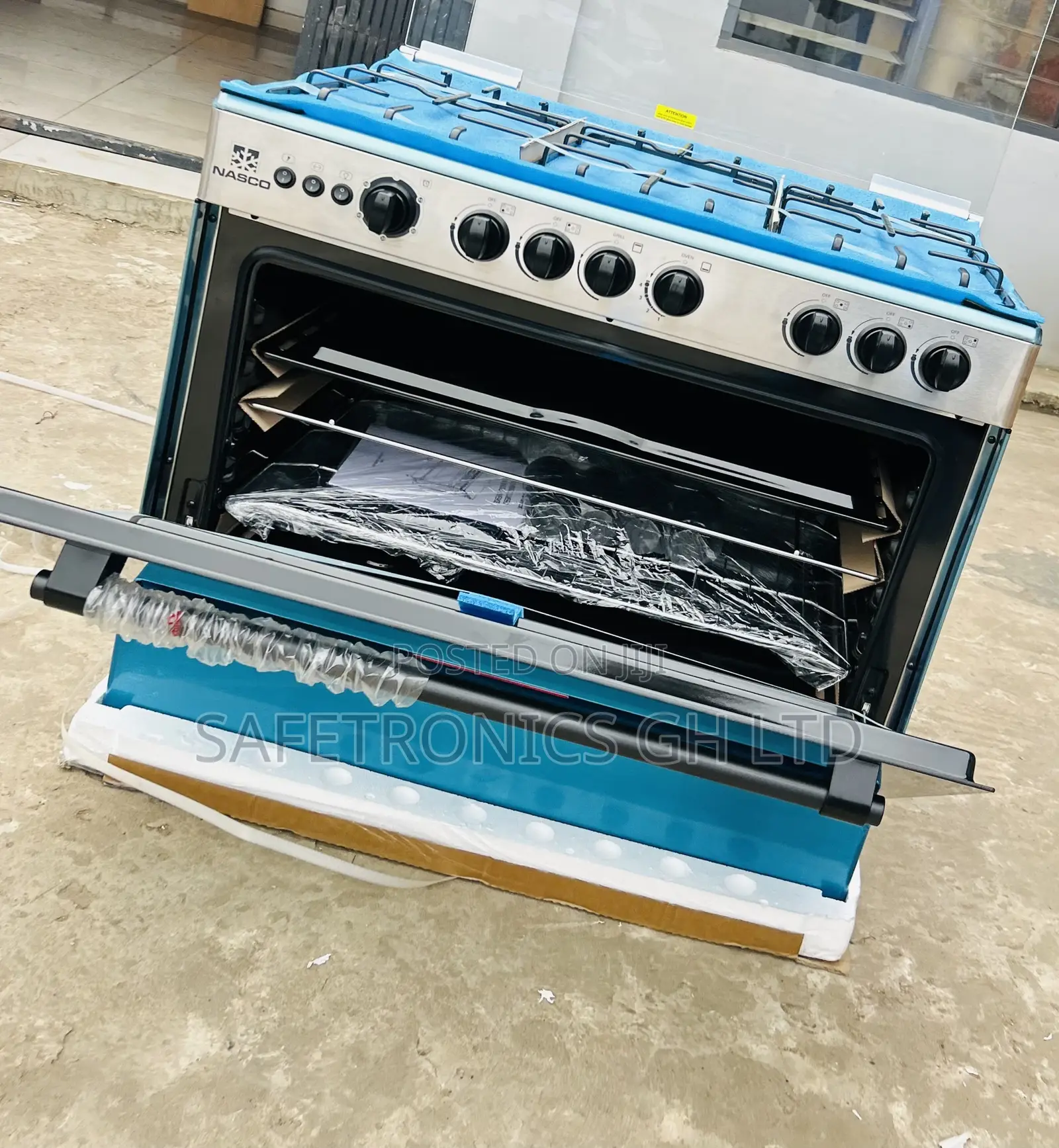 Available Nasco 5 Burner 90x60 Gas Cooker wI Grill [NASGC-AMG80S]