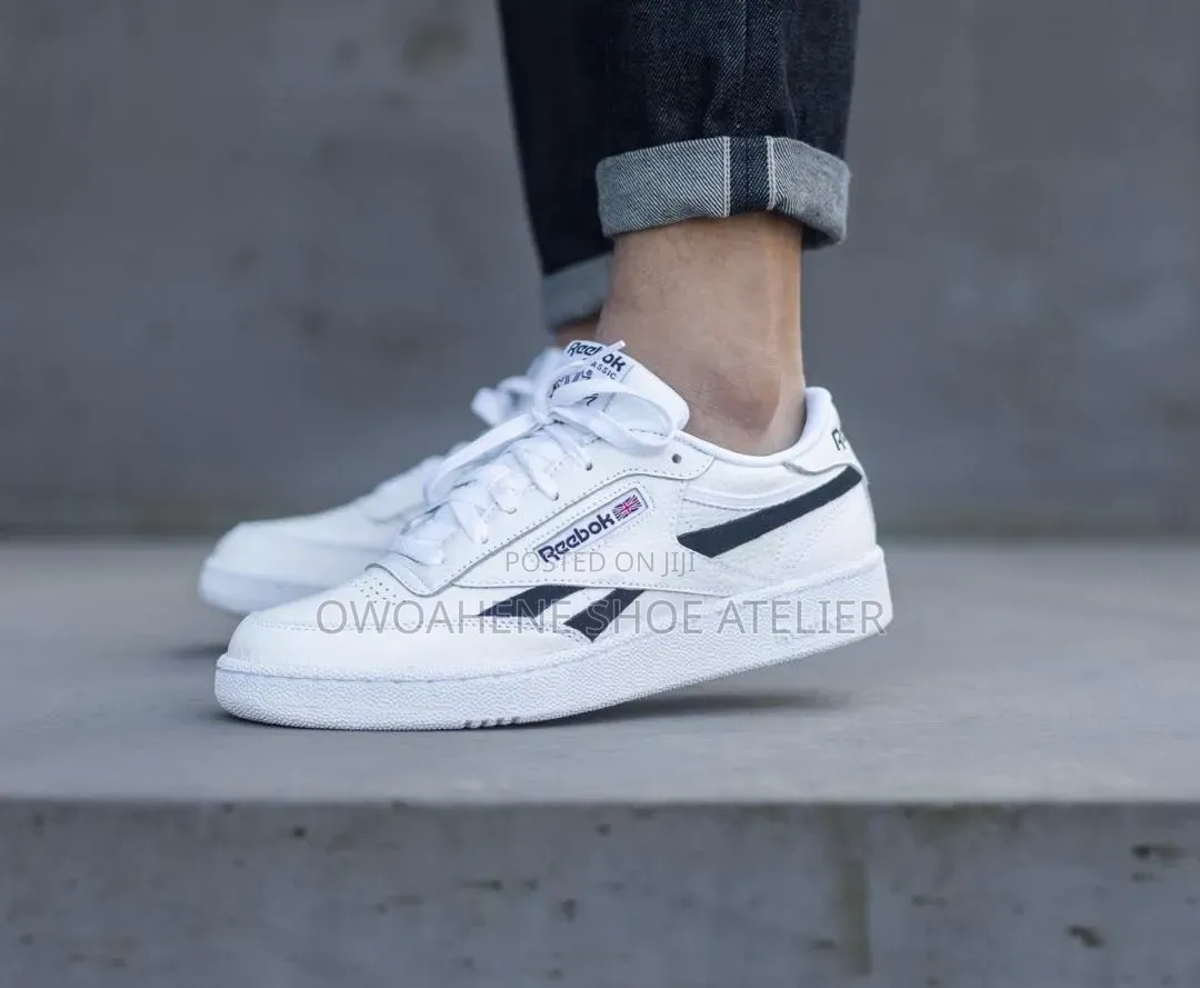 Reebok Club C Revenge MU in the "White/Black" Colorway Sneakers