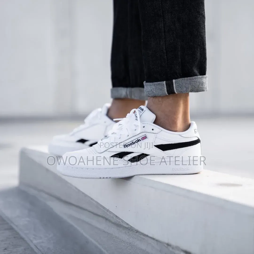 Reebok Club C Revenge MU in the "White/Black" Colorway Sneakers