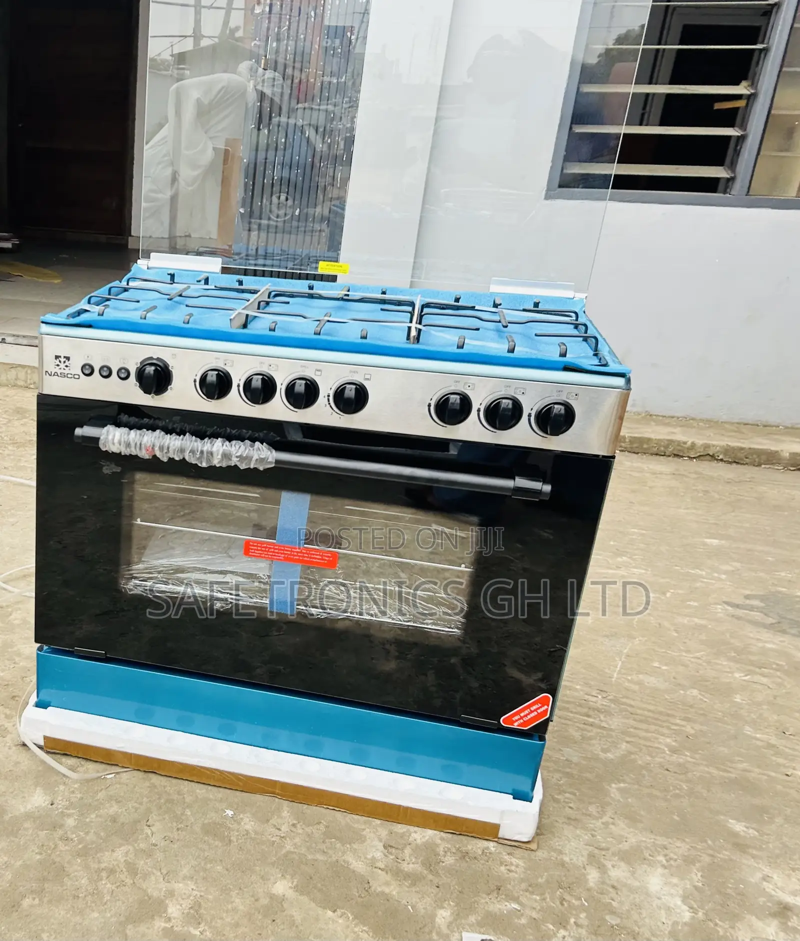Ultra Modern Nasco 5 Burner 90×60 Gas Cooker wI Grill [NASGC-AMG80S]