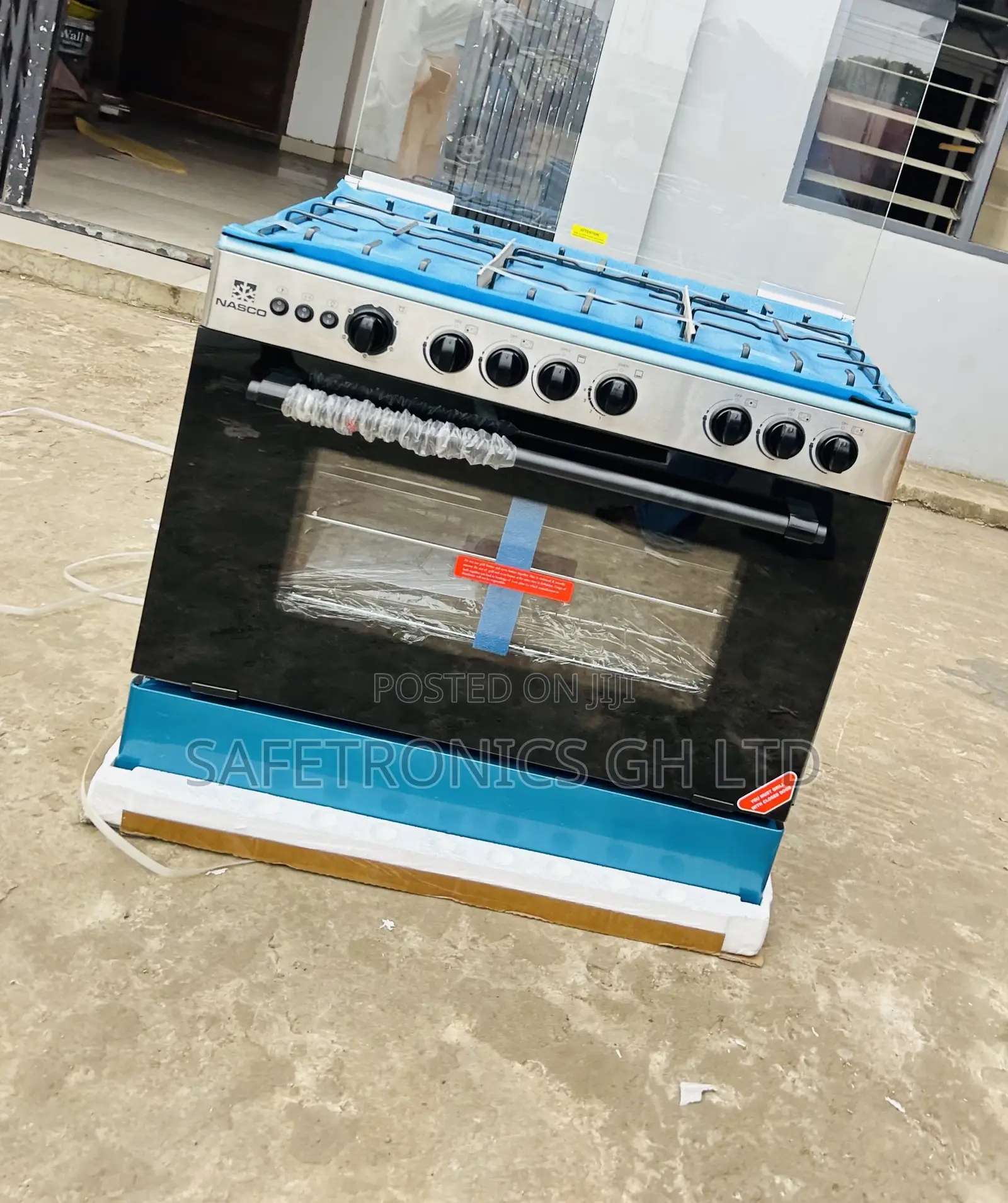 Ultra Modern Nasco 5 Burner 90×60 Gas Cooker wI Grill [NASGC-AMG80S]