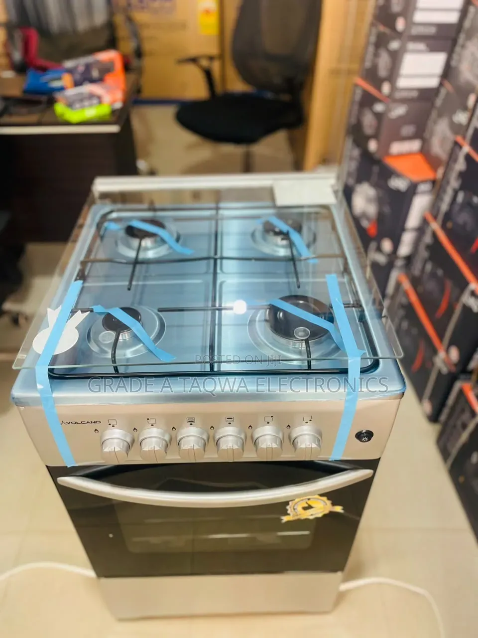 Turkey Made Original Volcano 50-50 Four Burners Gas Cooker