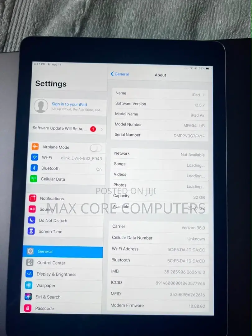 Apple iPad Air 32 GB Gray