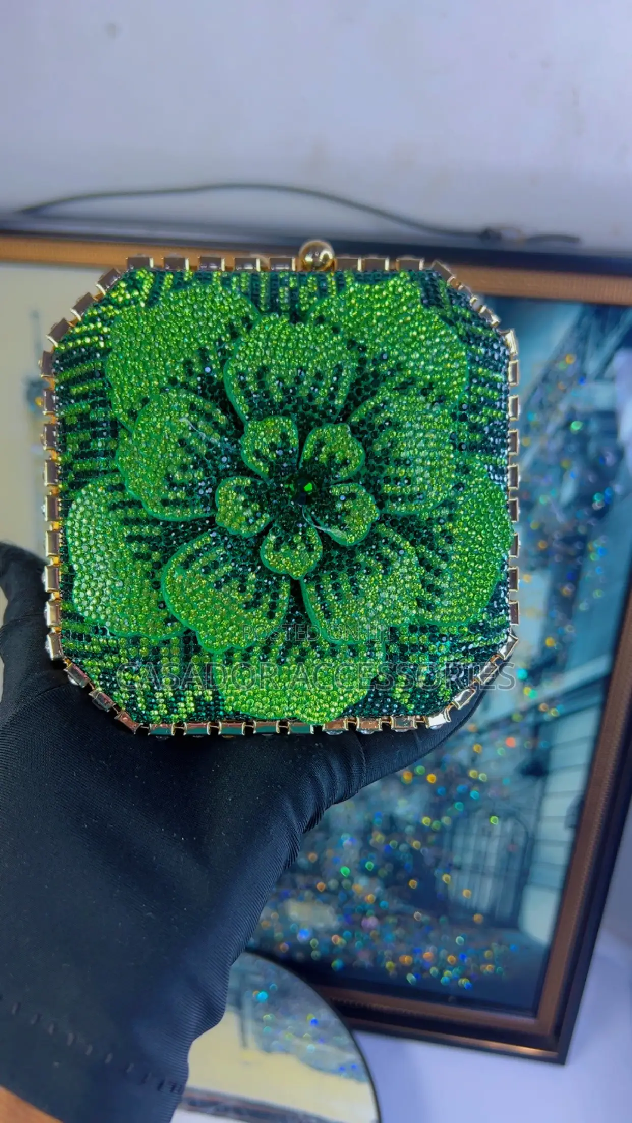 Emerald Green Clutch