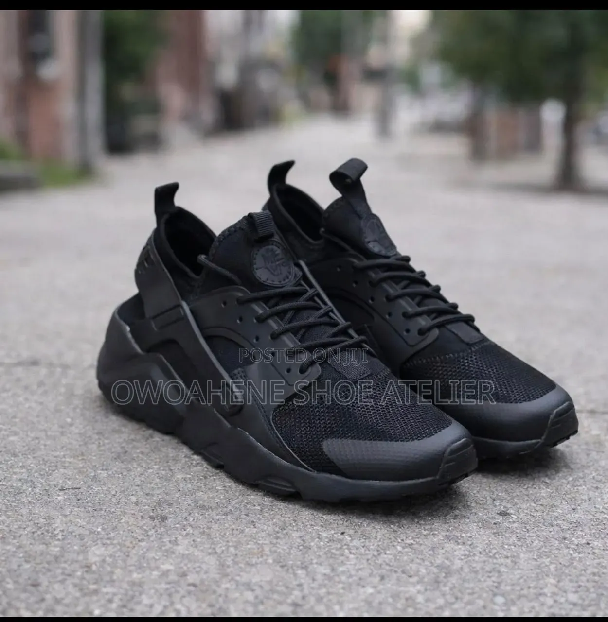 Nike Air Huarache Run Ultra "Triple Black" Sneaker,