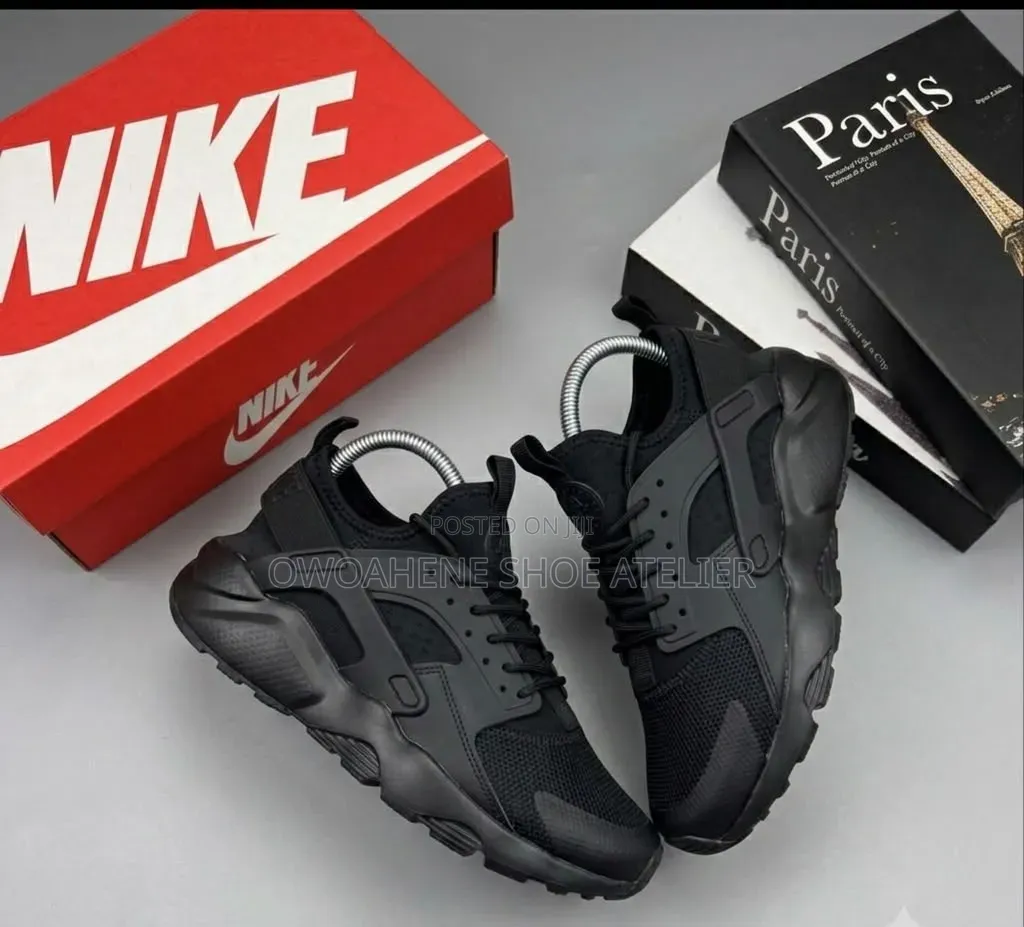 Nike Air Huarache Run Ultra "Triple Black" Sneaker,