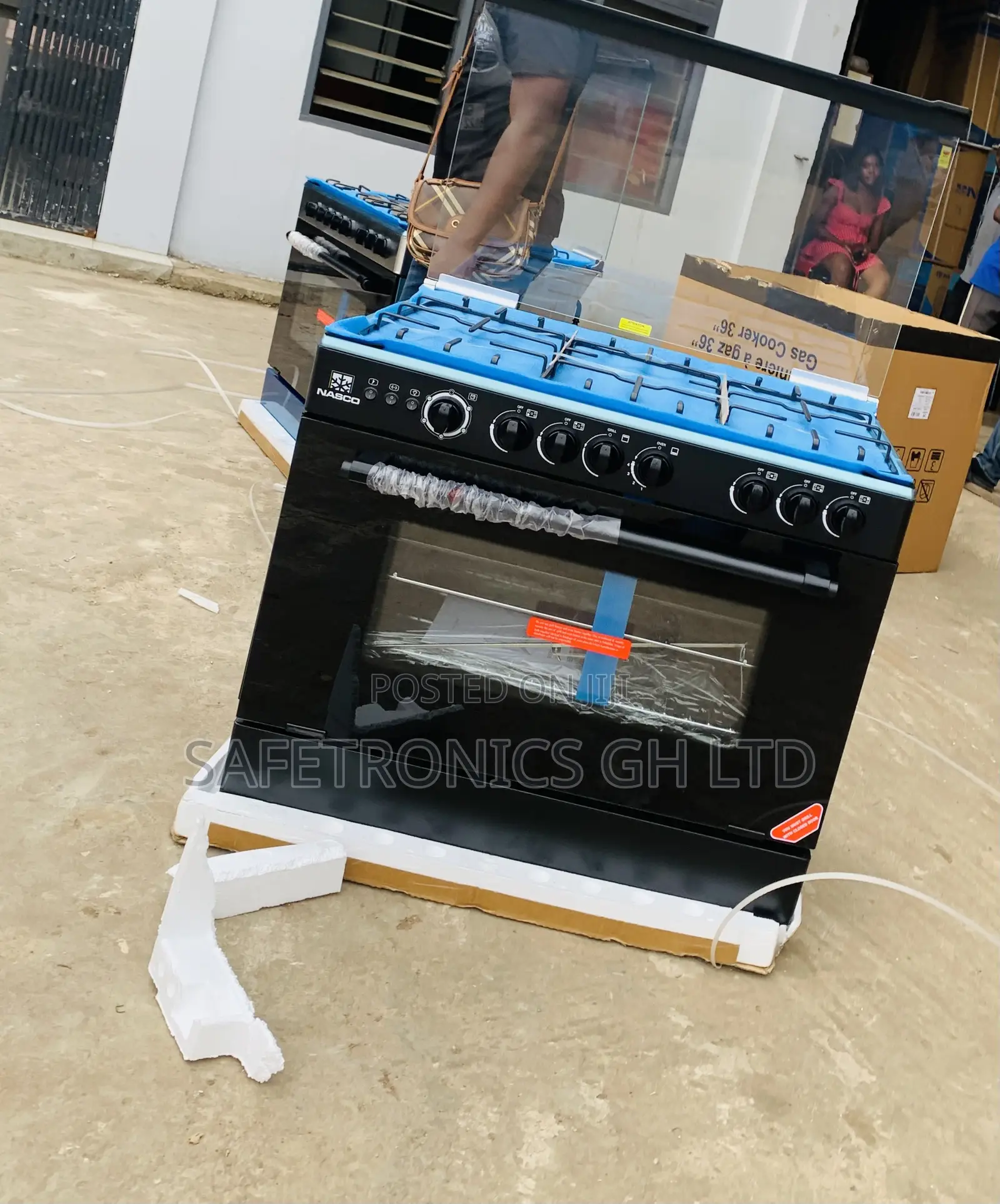 Try Massive Nasco 5 Burner Gas Cooker With Grill (NASGC-AMG80S)