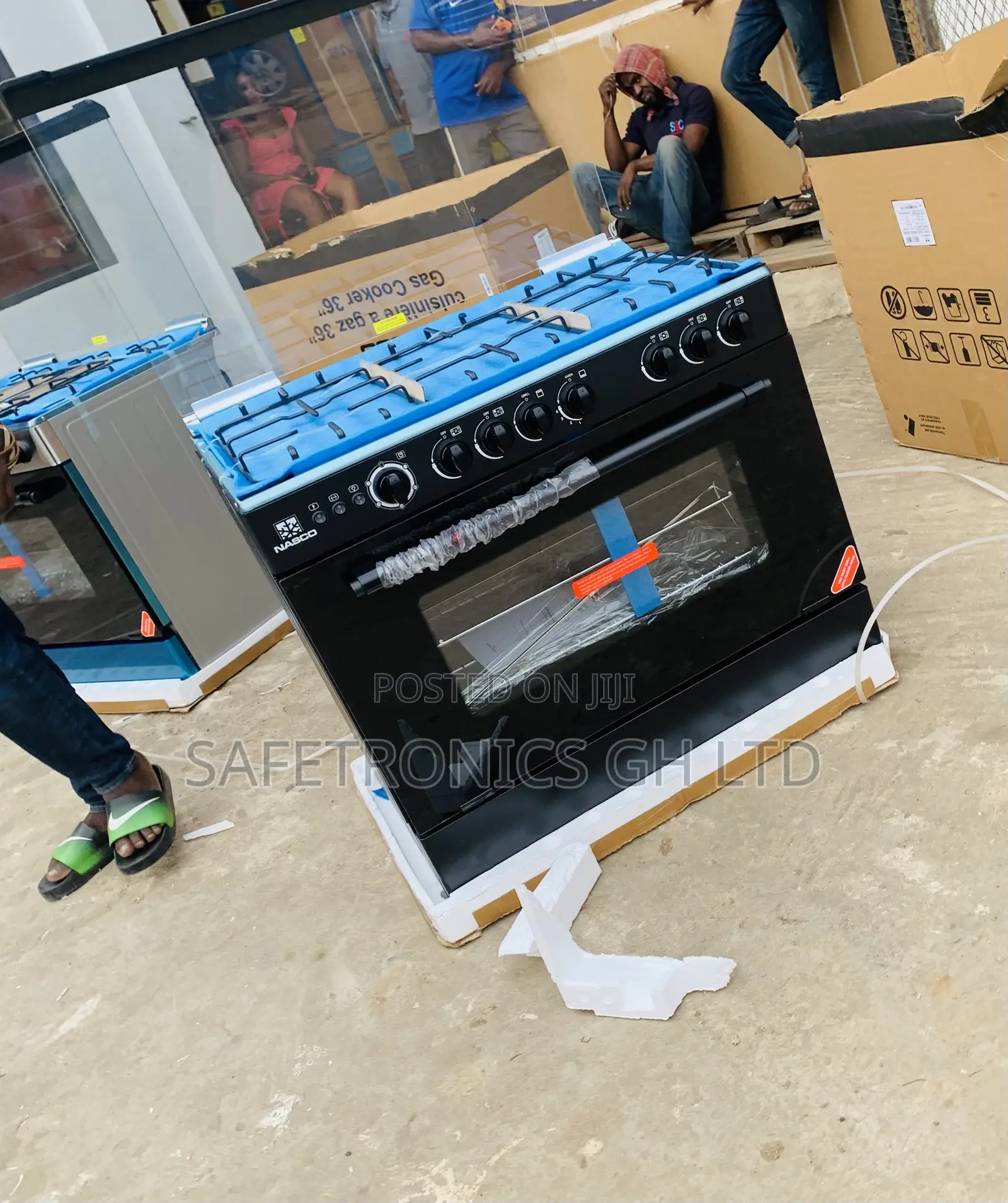 Try Massive Nasco 5 Burner Gas Cooker With Grill (NASGC-AMG80S)