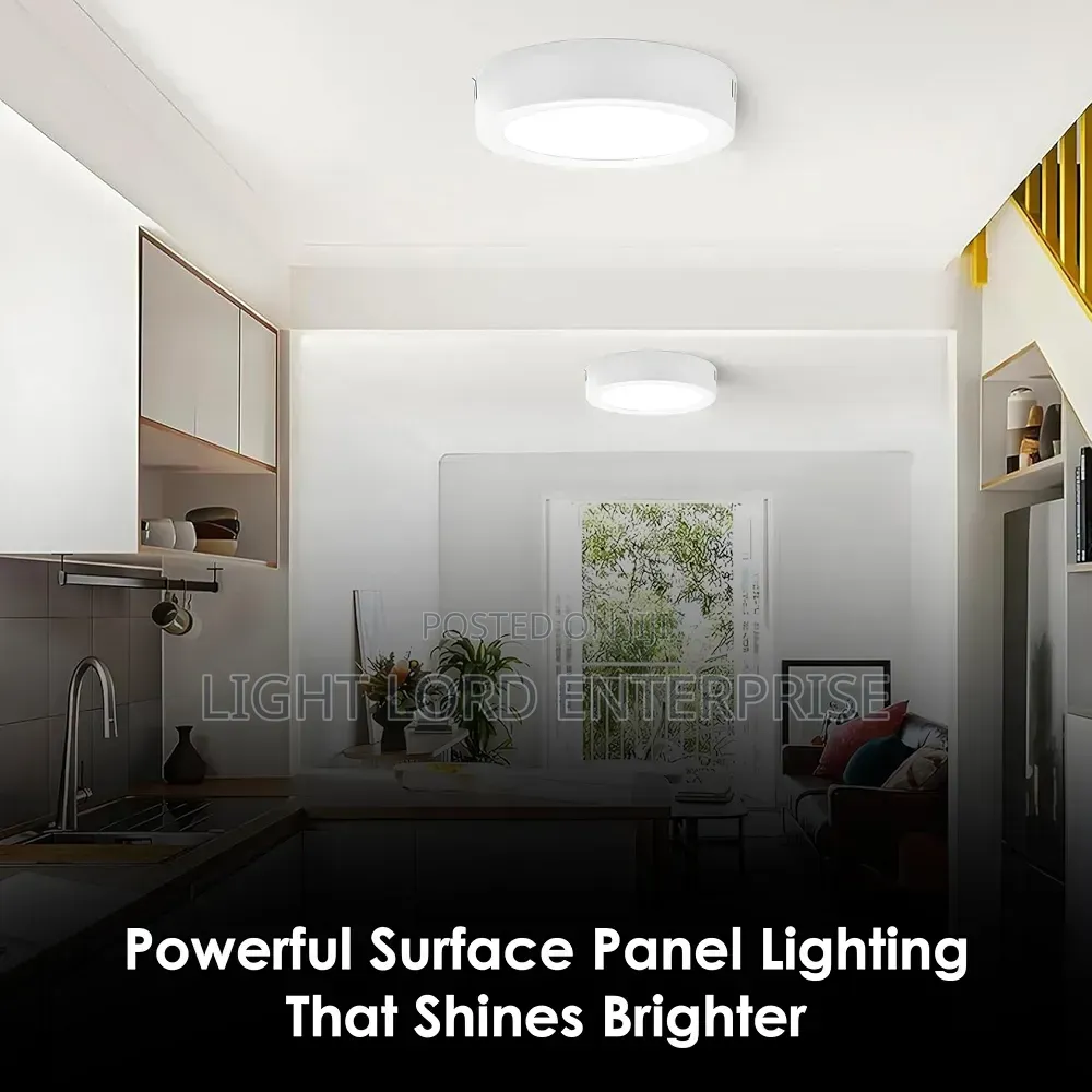 Fireproof Material Panel Light Surface Type White /Warm/Blue