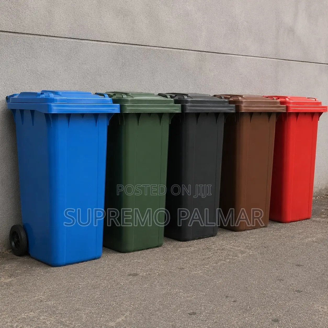 Large 240L Garbage Bin on Wheels – Durable Outdoor Waste Container