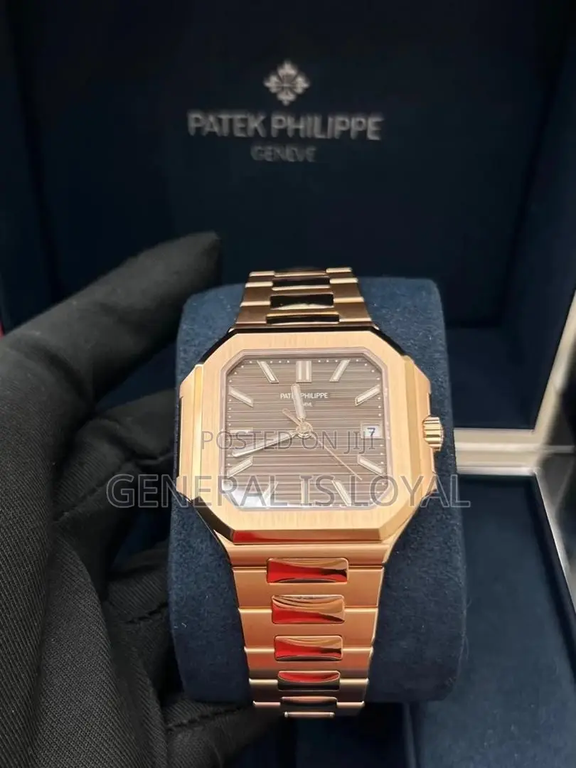 Patek Philippe Cubitus 7128/1r-001 Rose Goldsunburst Brown Dial.