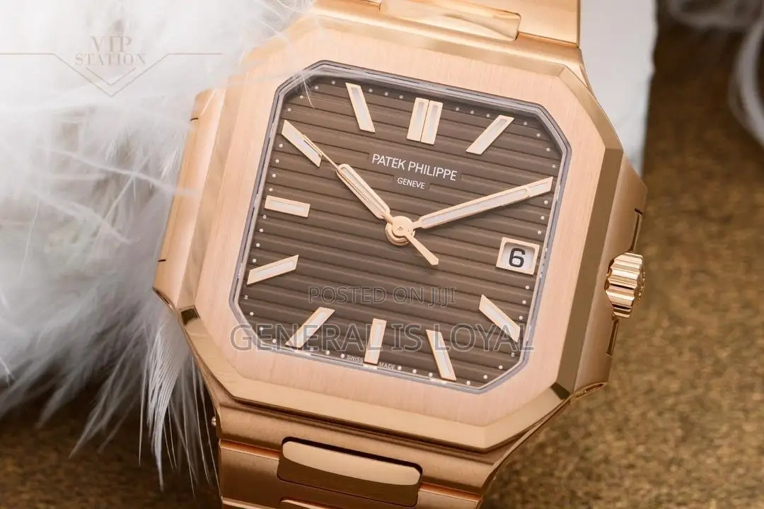 Patek Philippe Cubitus 7128/1r-001 Rose Goldsunburst Brown Dial.