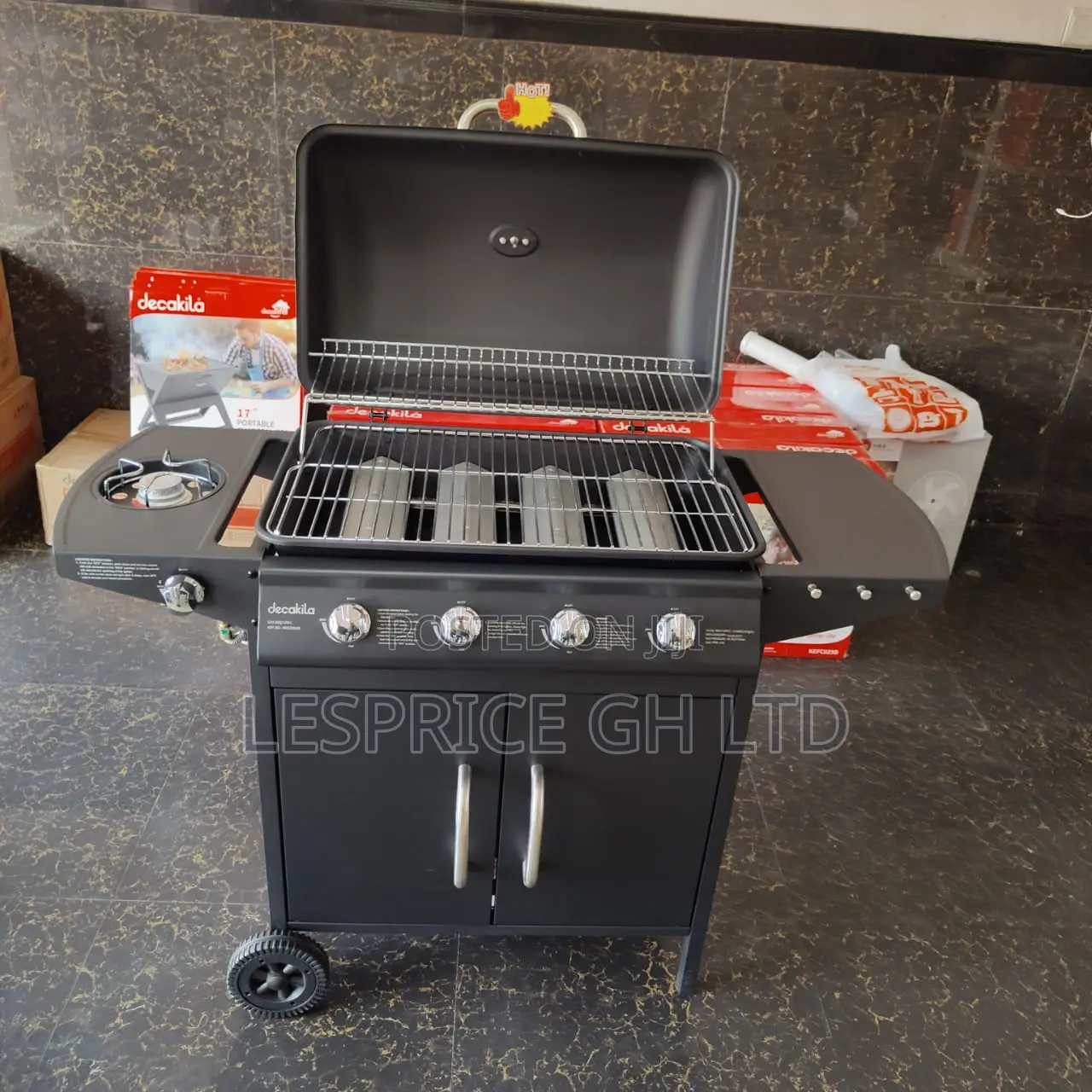 Top Rated 4 Burner Gas Barbecue Grill Stand From Decakila