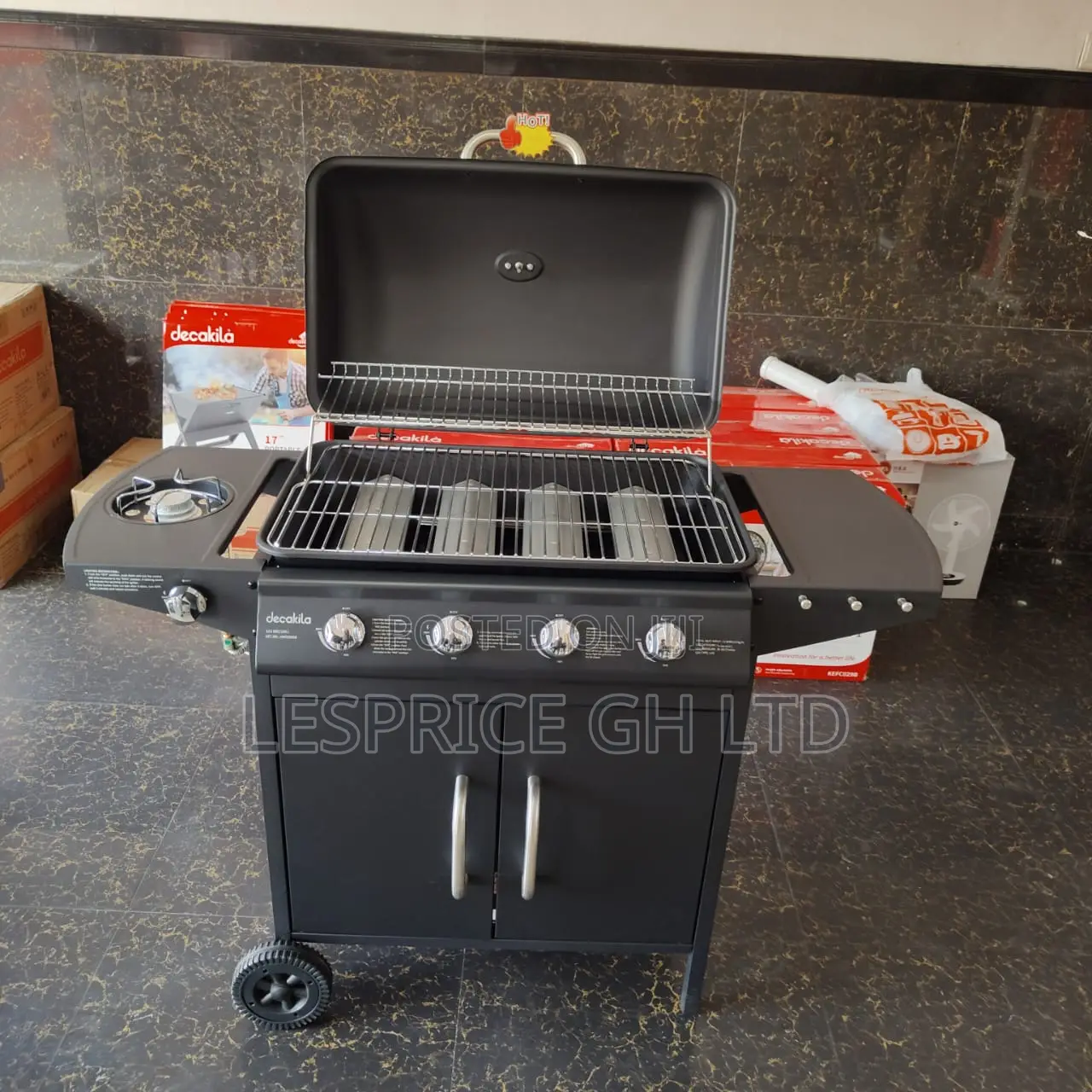 Top Rated 4 Burner Gas Barbecue Grill Stand From Decakila