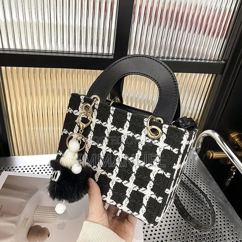 Black and White Square Bag