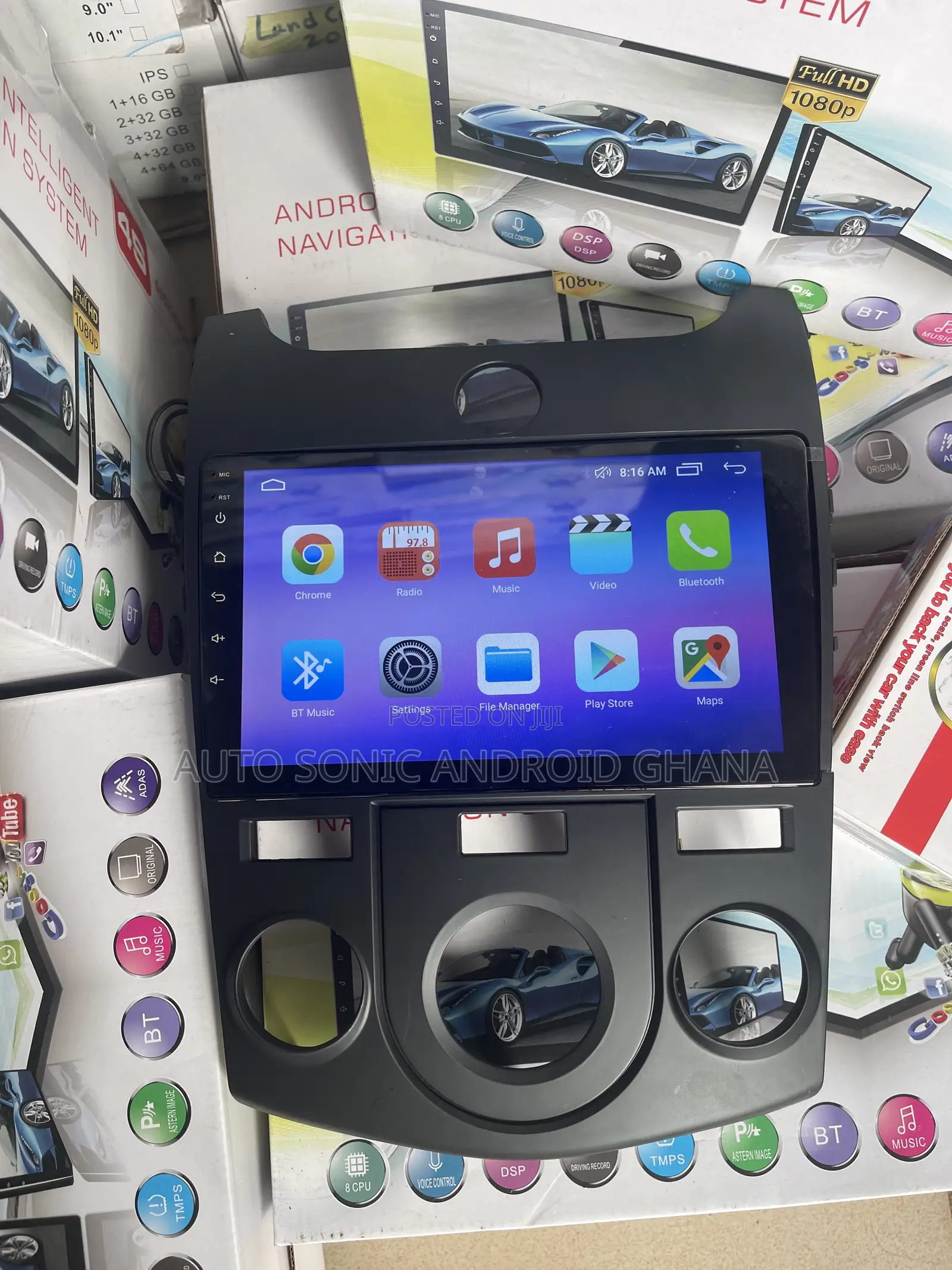 KIA Forte 2012 Android Infotainment Upgrade Screen 8”