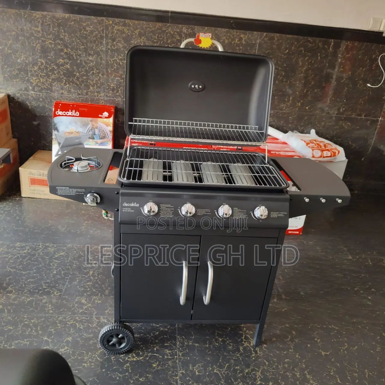 Very Nice and Portable 4 Burner Gas BBQ Grill Stand From Decakila