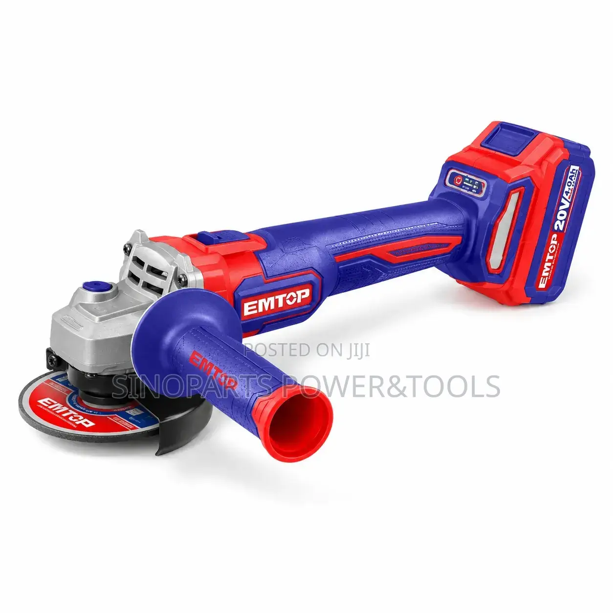 EMTOP ELAG21154 20V Cordless Angle Grinder 115mm + 1 Battery