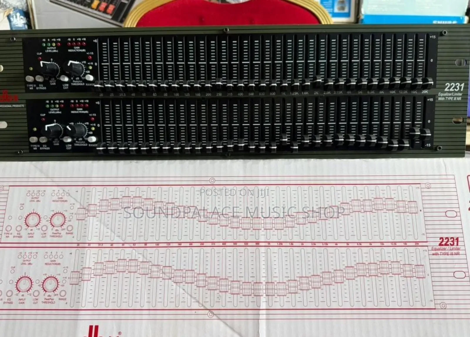 The DBX 2231 Dual 31-Band Graphic Equalizer / Limiter