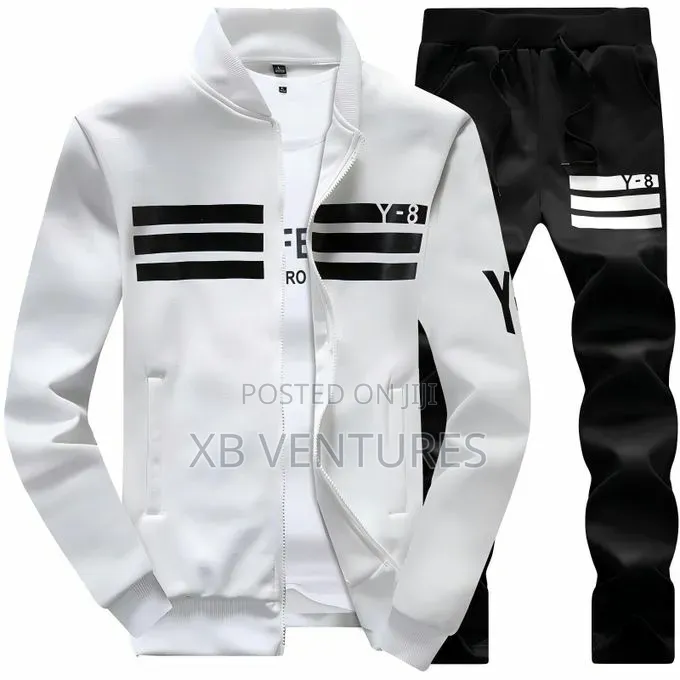 Luxe Finish Men's Casual Long Sleeve Jacket and Pants