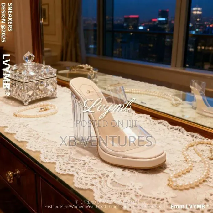 Women's High Heel Pumps- Red Party Banquet, Wedding Sandals -Beige