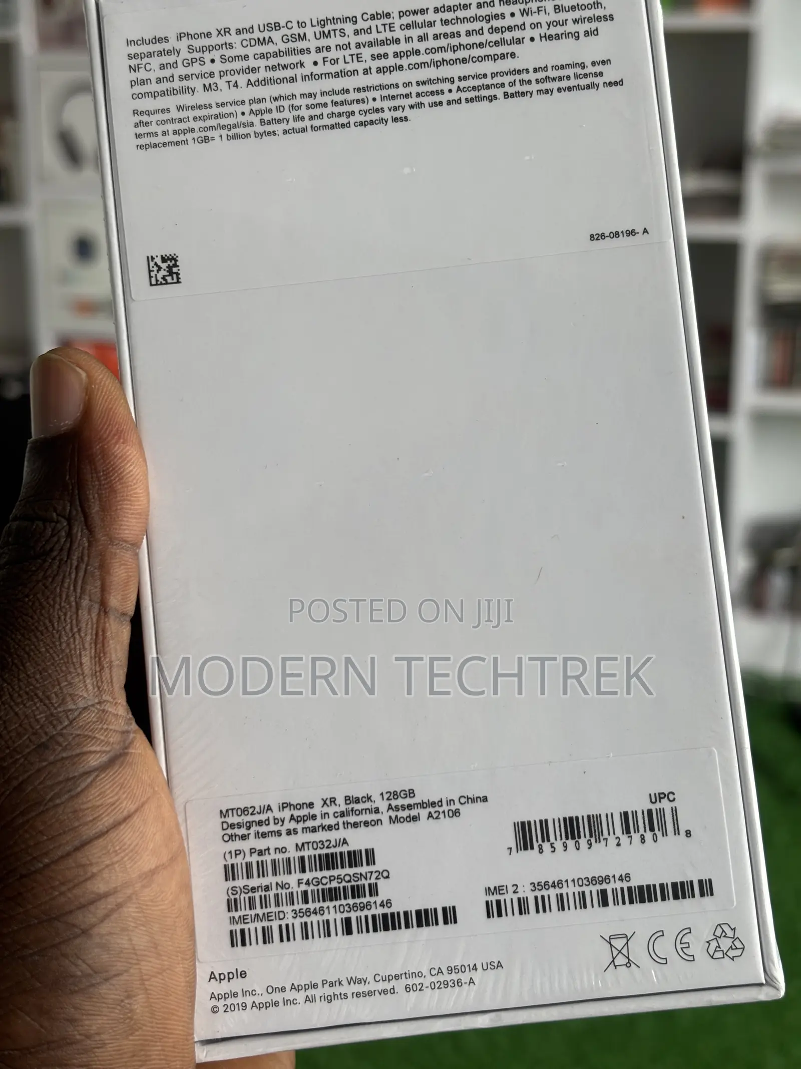 New Apple iPhone XR 128 GB Black