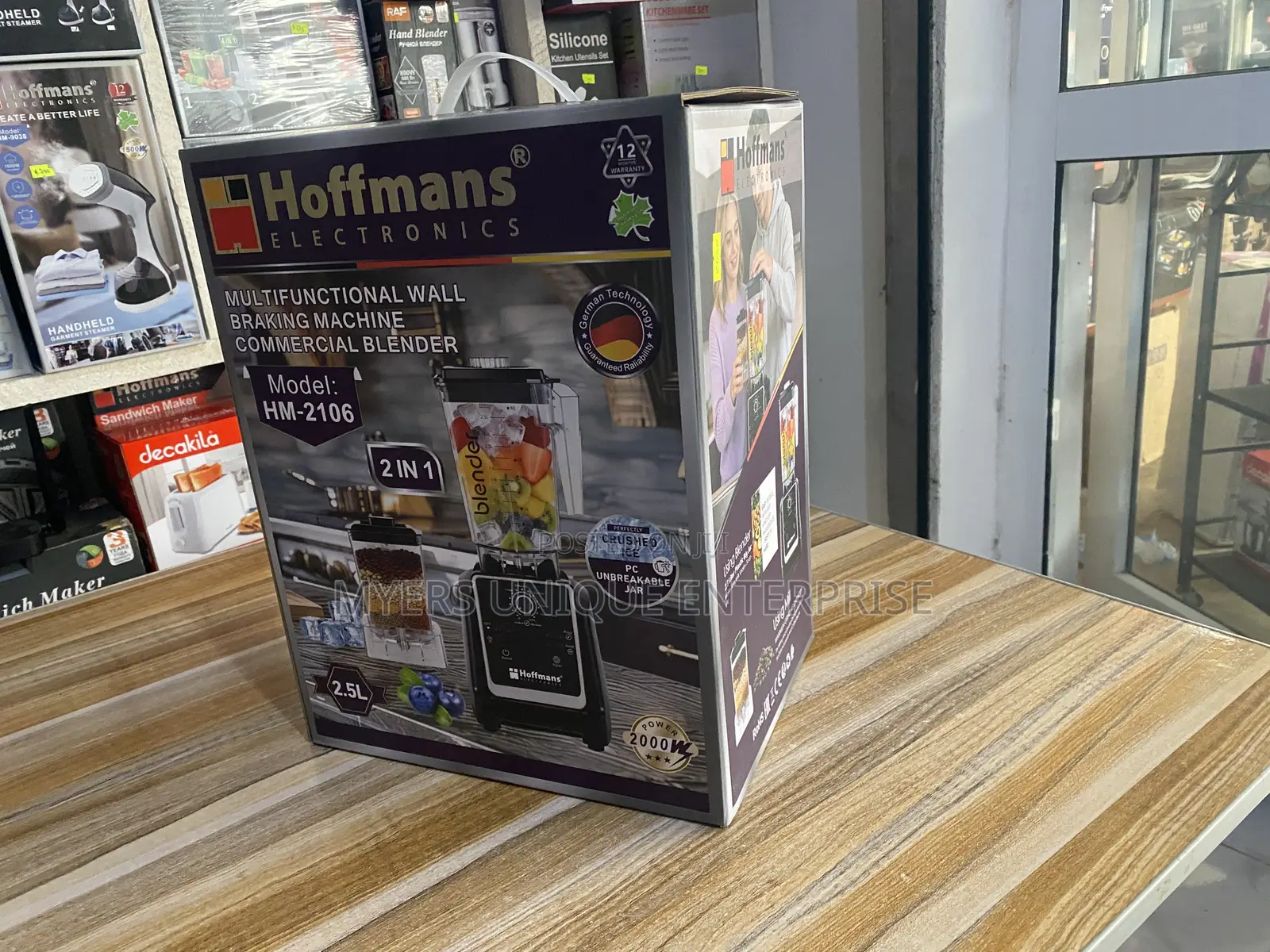 Hoffmans Commercial Grade Blender - 2 Jars