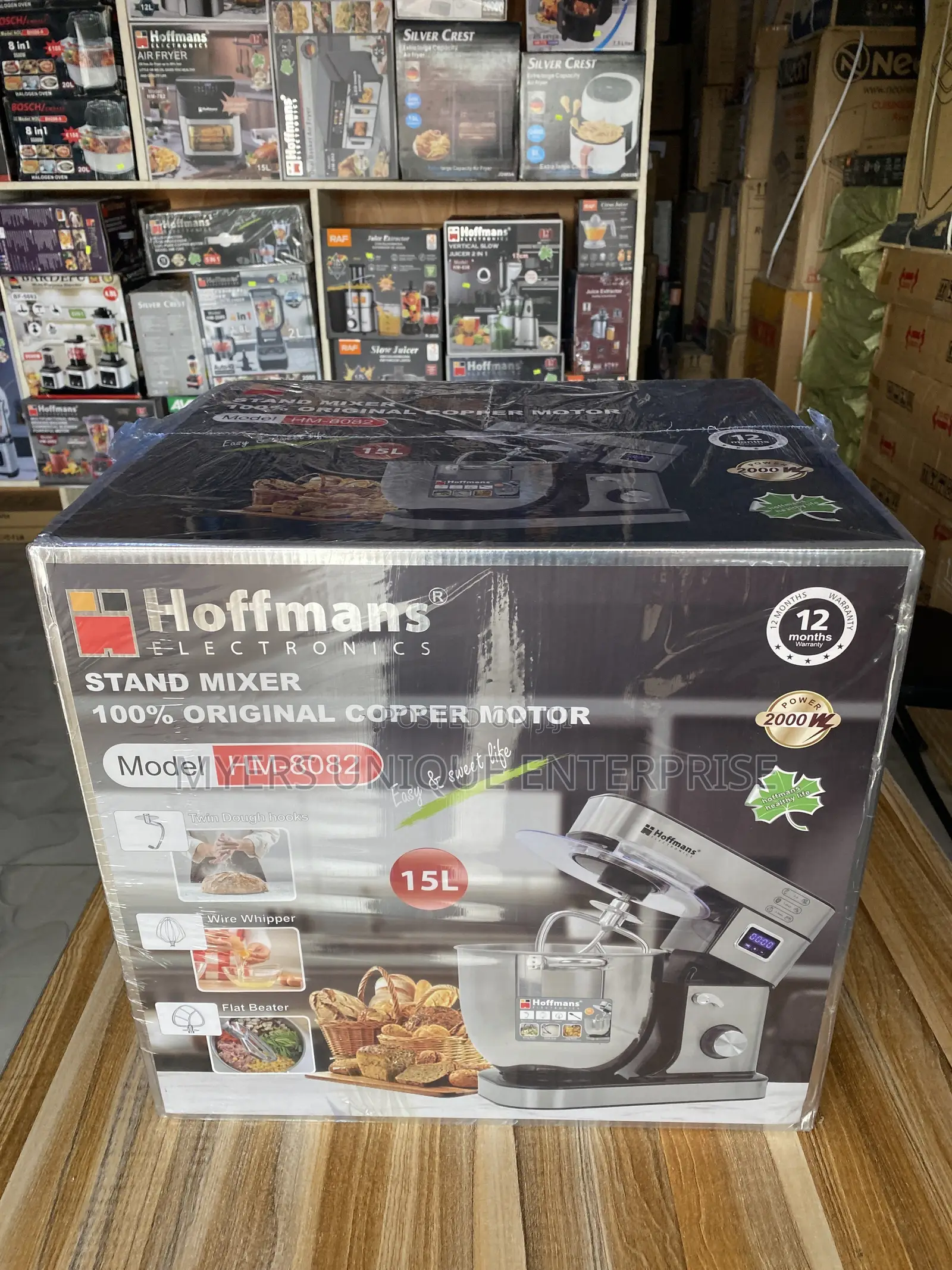 Hoffmans Professional Stand Mixer - 100% Copper Motor