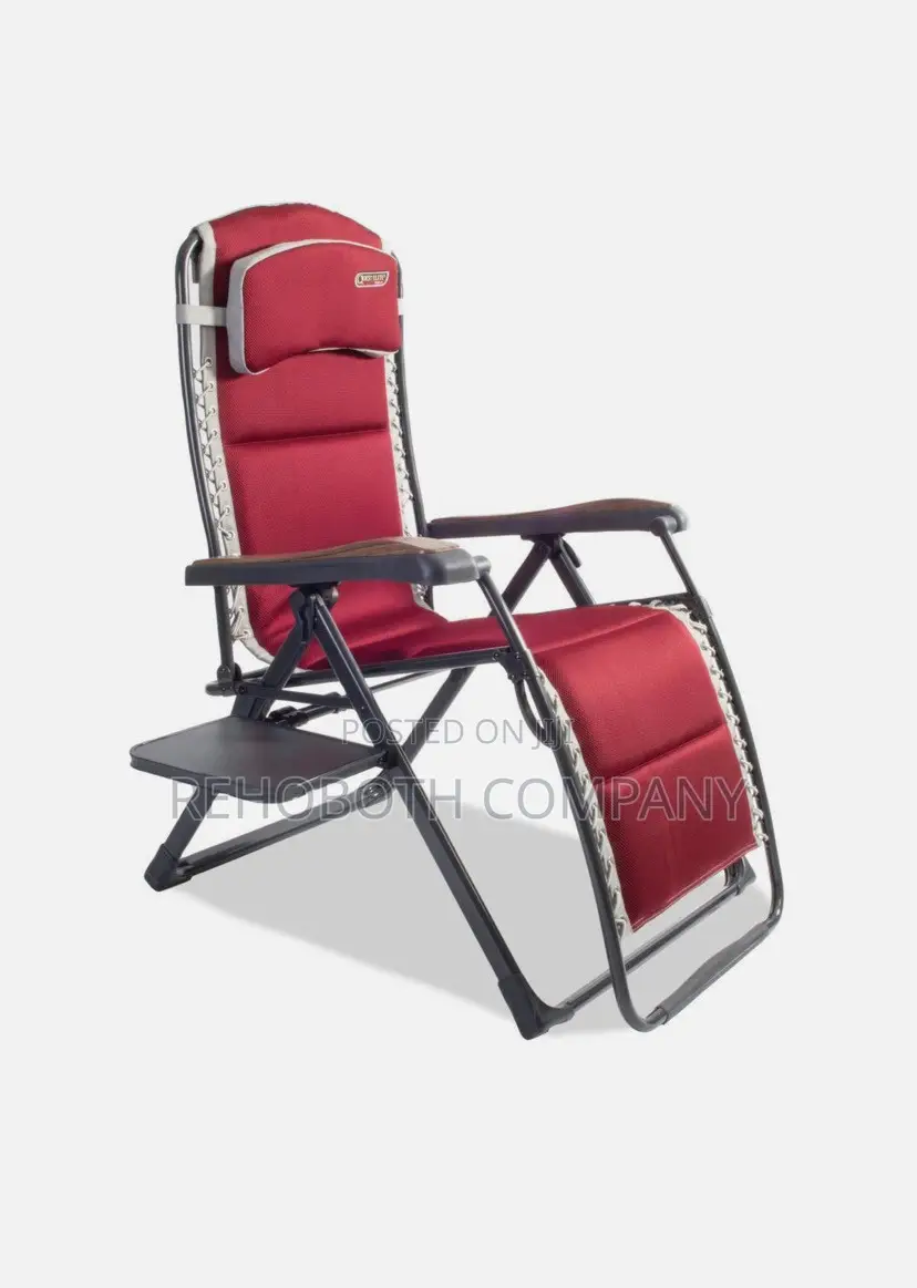 Quest Bordeaux Pro Relax XL Chair With Side Table Garden F1343